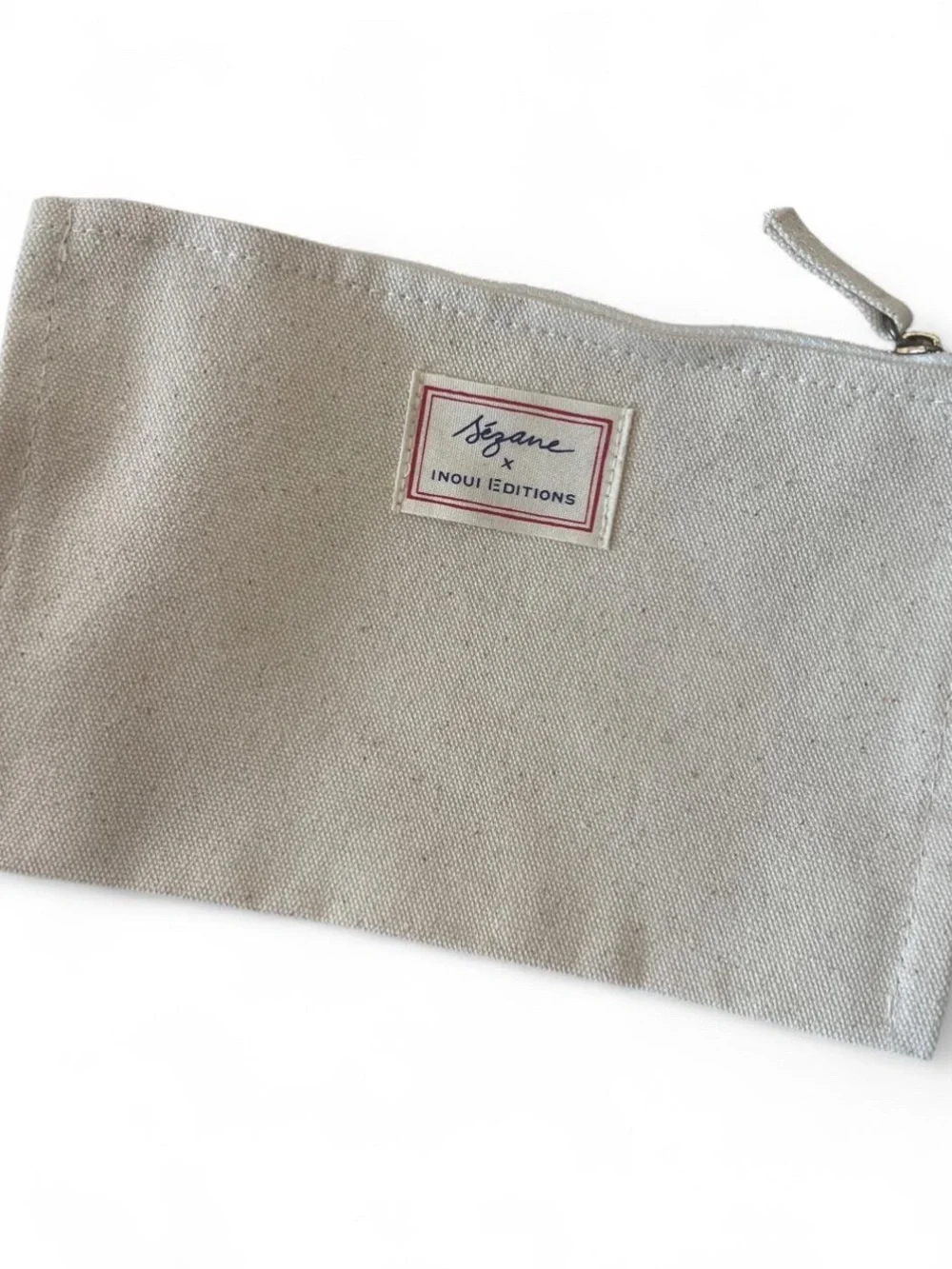 NWOT!! Sezane Inoui  Edition imprime Envelope Canvas Pouch